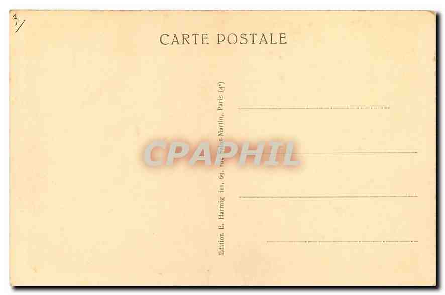CPA Paris Parc Monceau  — Rückseite