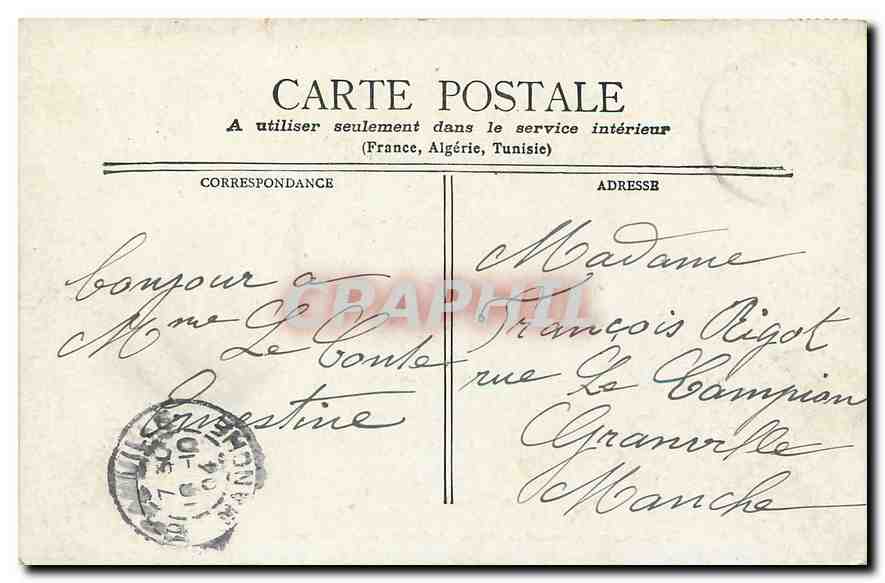 CPA Paris Le Pantheon et Eglise Ste Genevieve  — Rückseite
