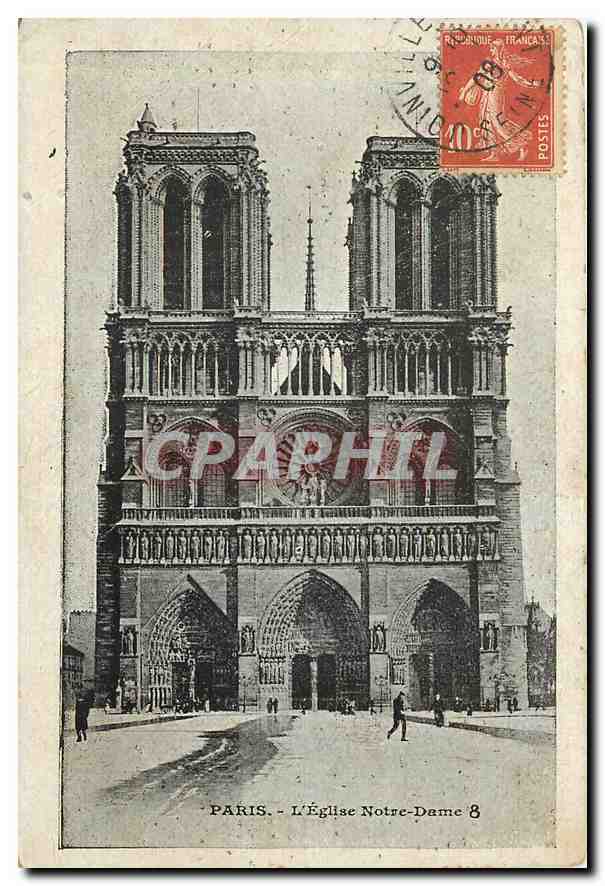CPA Paris l'Eglise Notre Dame 