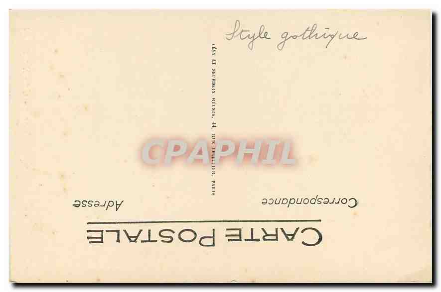 CPA Paris Notre Dame  — Verso