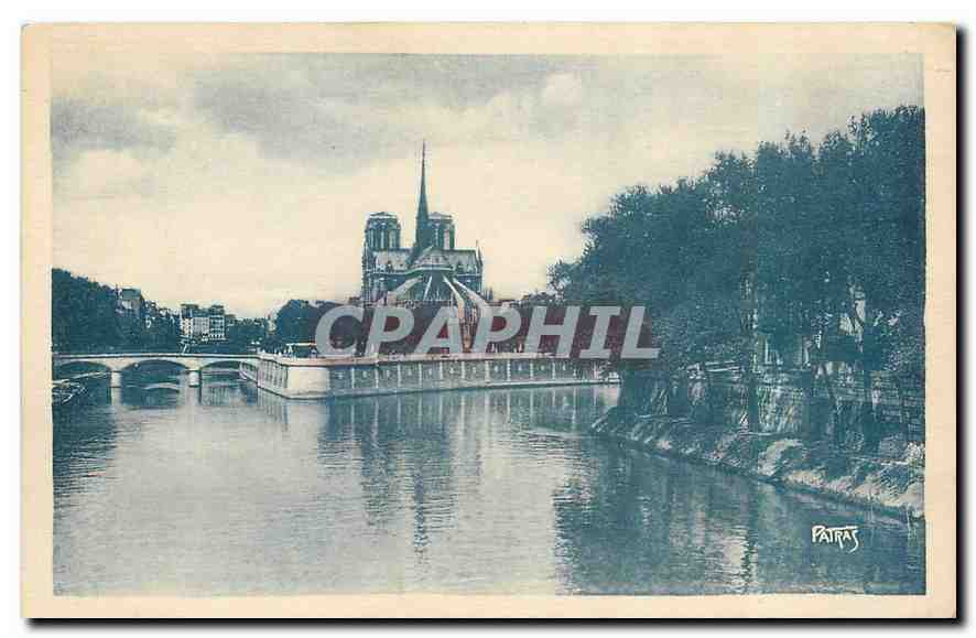 CPA Les Jolis Coins de Paris Picturesque cornes of Paris Notre Dame et l'Ile Saint Louis 