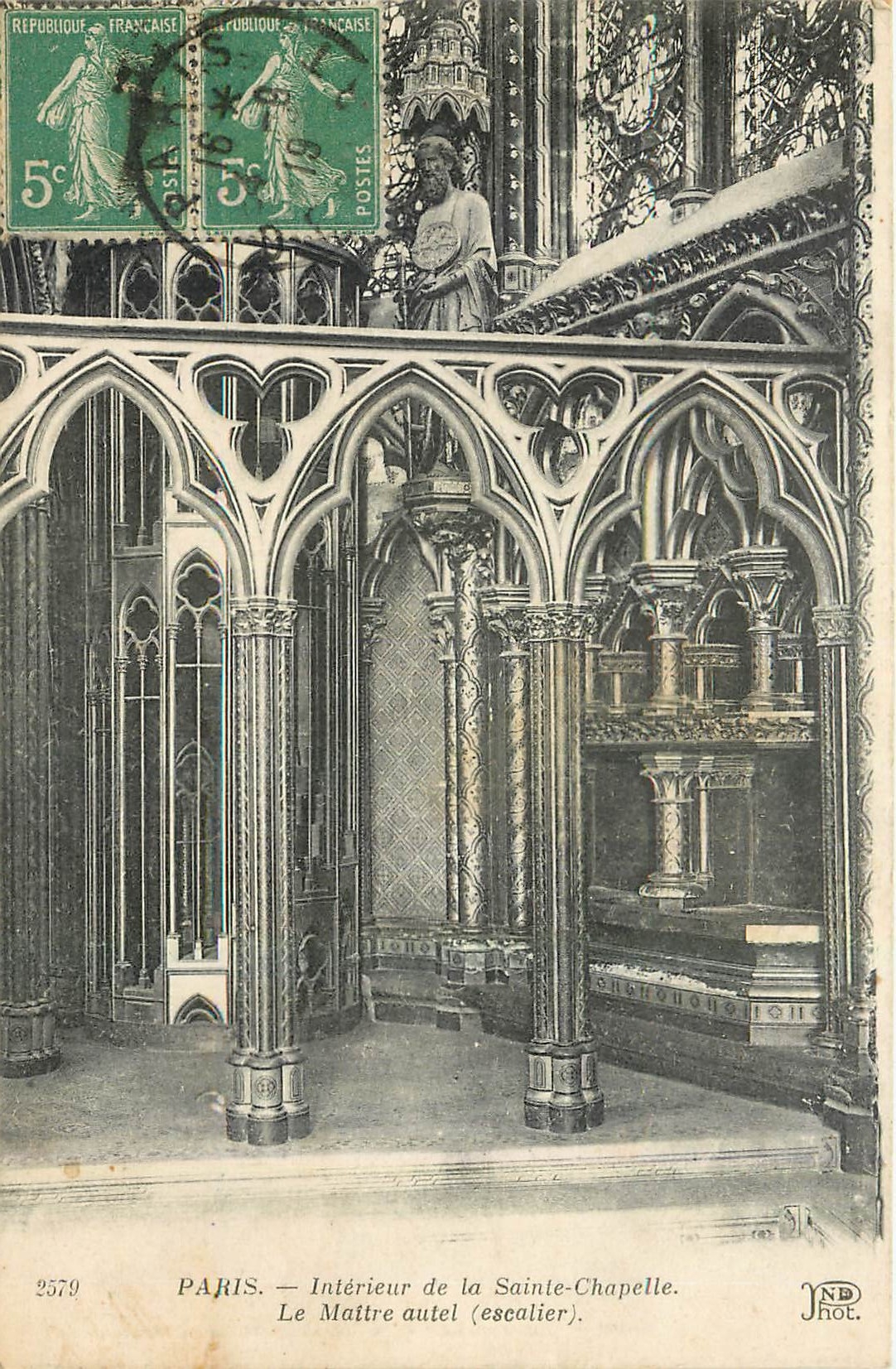 CPA Paris Interieur de la Sainte Chapelle Escalier 