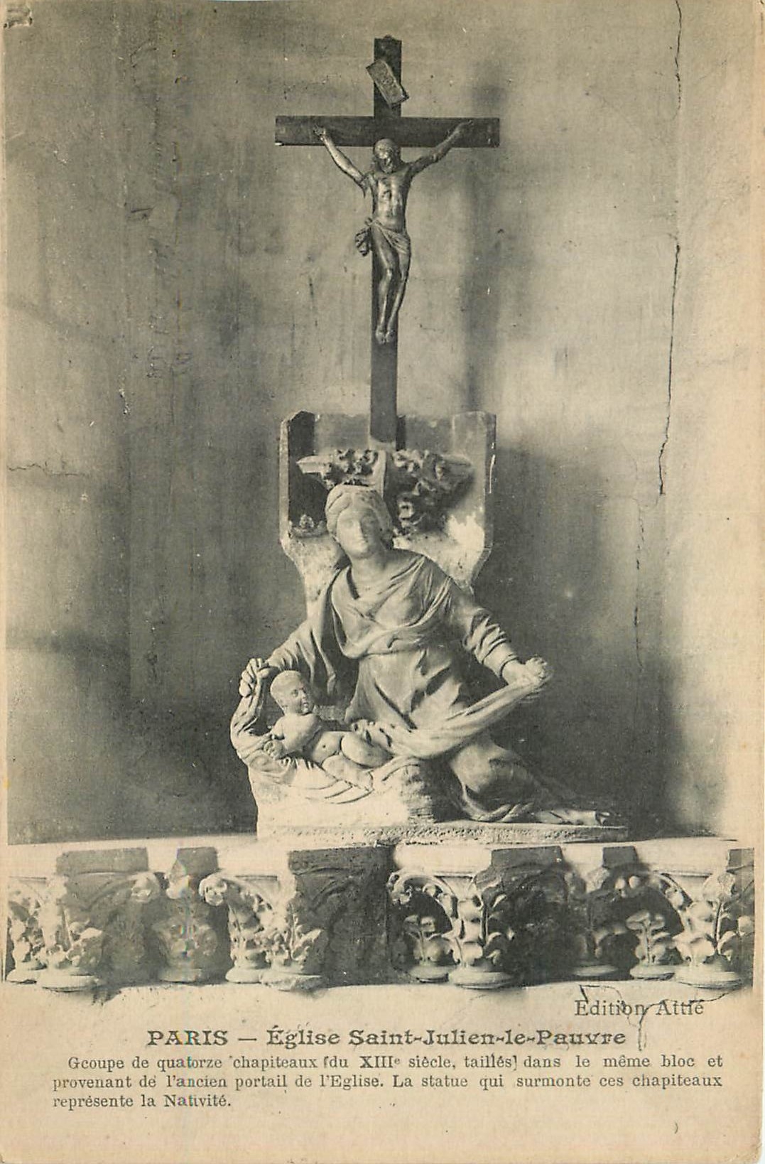 CPA Paris Eglise Saint Julien le Pauvre 