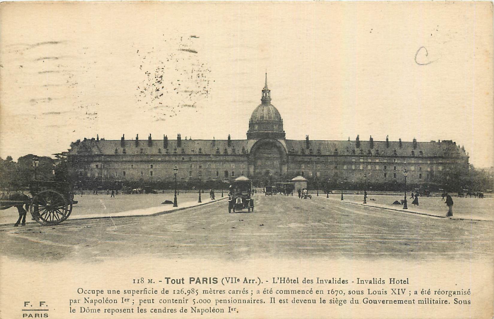 CPA Tour Paris l'Hotel des Invalides 