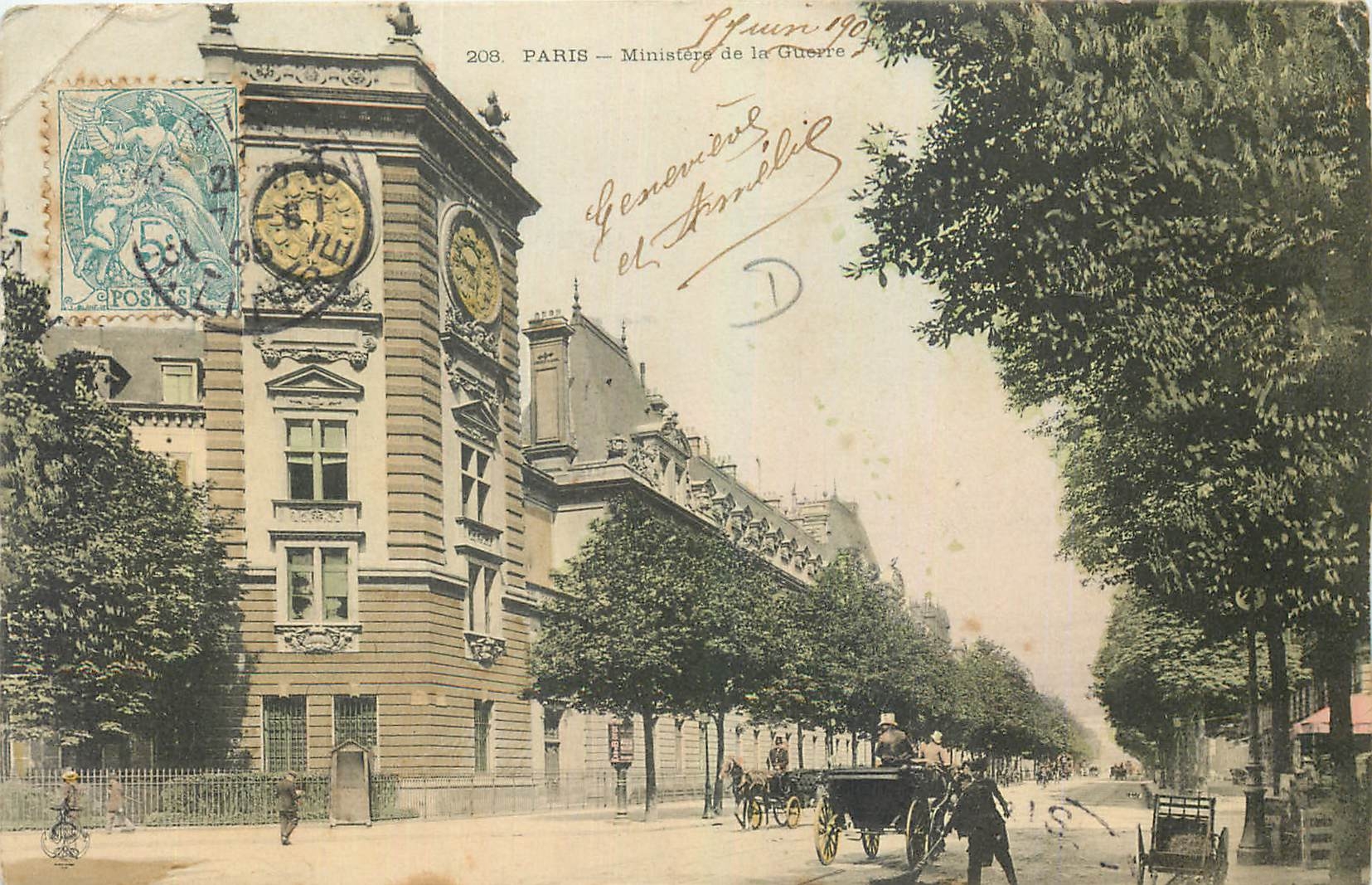 CPA Paris Ministere de la Guerre 
