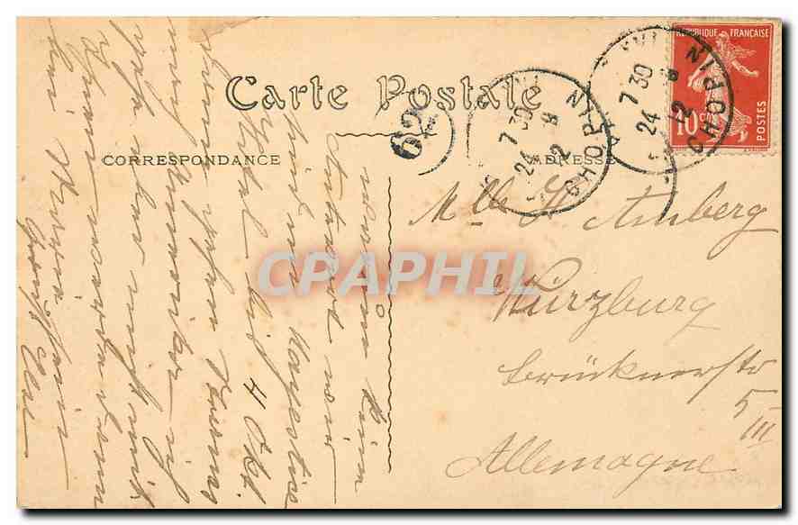CPA Paris La Madeleine  — Verso