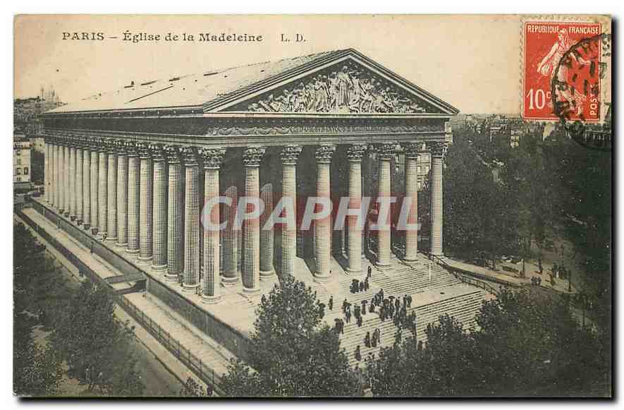 CPA Paris Eglise de la Madeleine 
