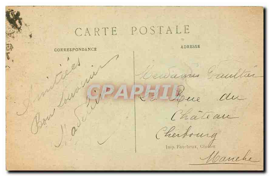 CPA Paris Eglise de la Madeleine  — Verso