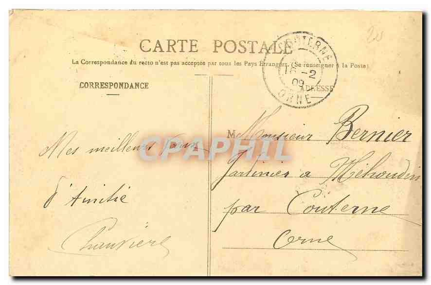 CPA Paris Pont Alexandre III vu de cote  — Verso