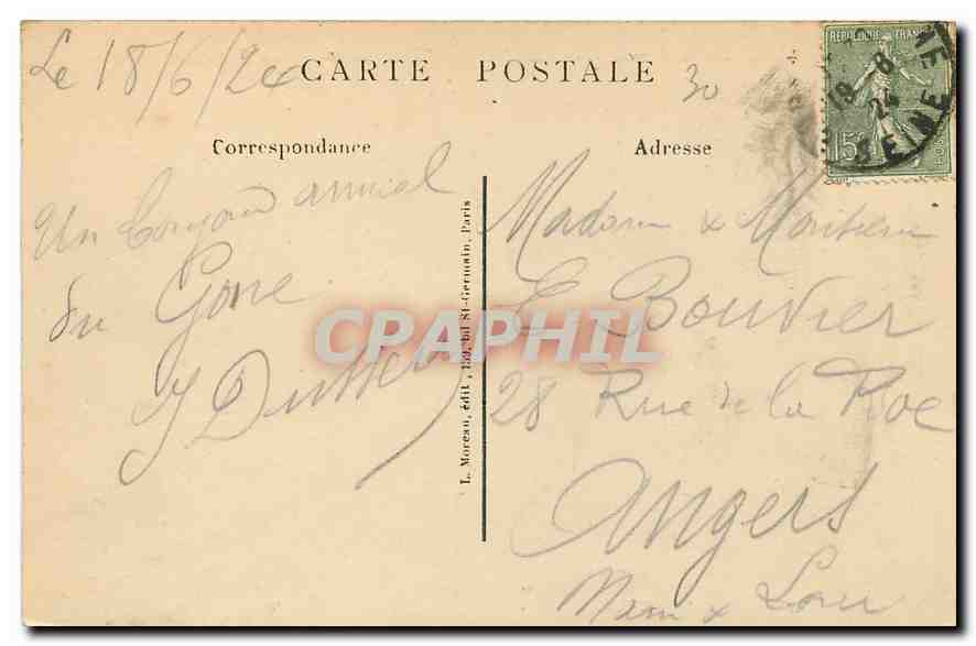 CPA Paris Jardin des Plantes Vue generale du Parterre  — Rückseite