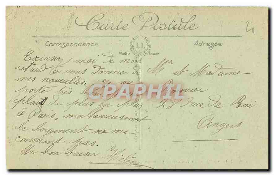 CPA Paris La Fontaine de Carpeaux  — Rückseite