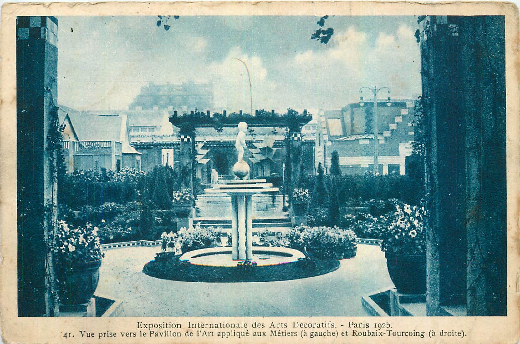 CPA Exposition Internationale des Arts Decoratifs Paris Vue prise vers le Pavillon de l'Art applique
