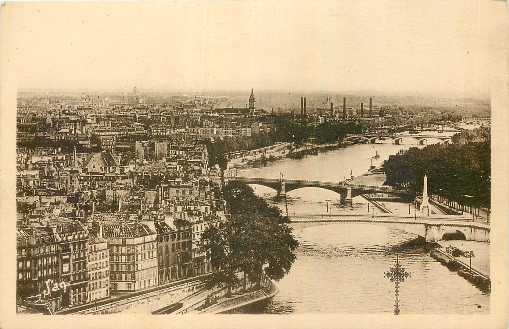 CPA Paris Vue sur la Seine 