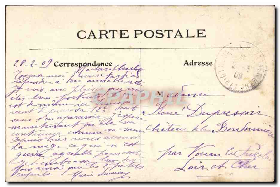 Paris CPA Saint Germain l'auxerrois — Verso