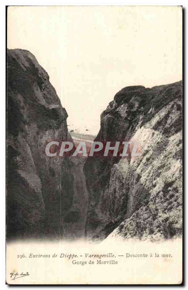 Environs de Dieppe cPA Varengeville Descente a la mer Gorge de Morville