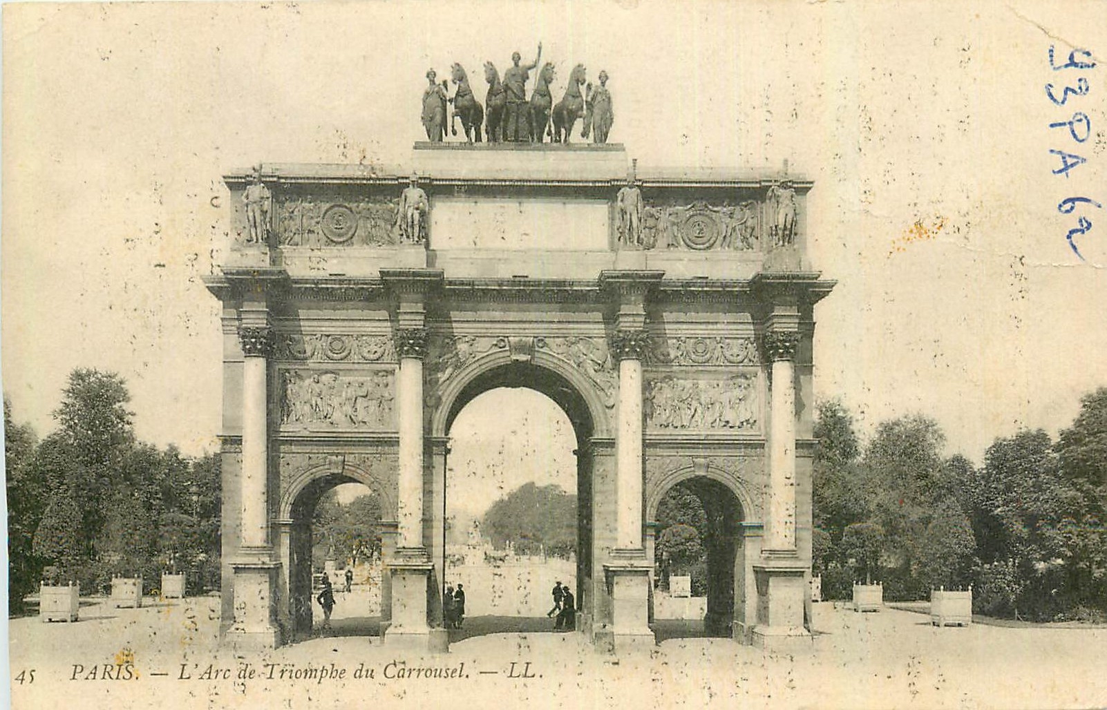 CPA Paris L'Arc de Triomphe du Carrousel 