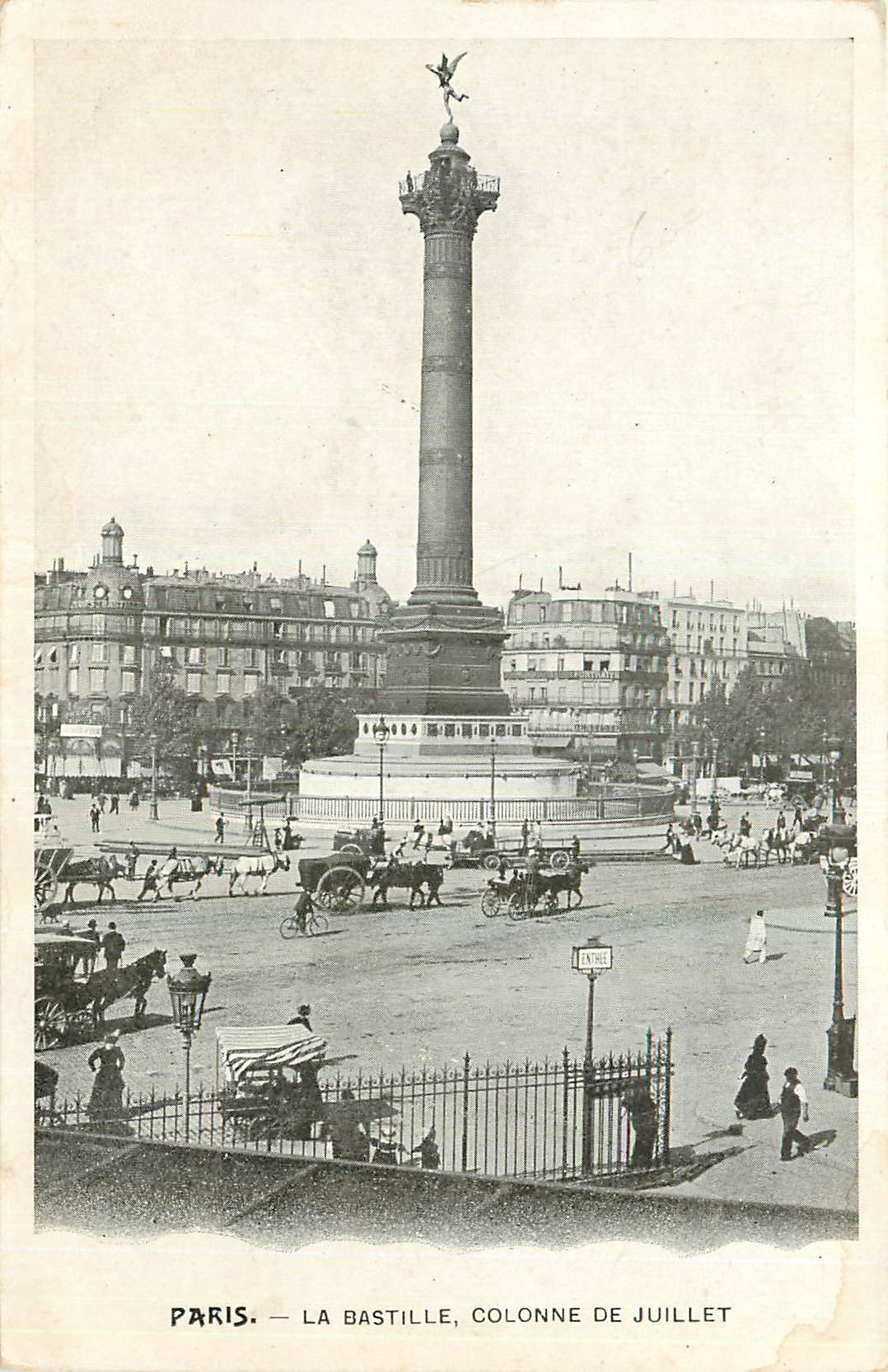 CPA Paris La Bastille Colonne de Juillet 