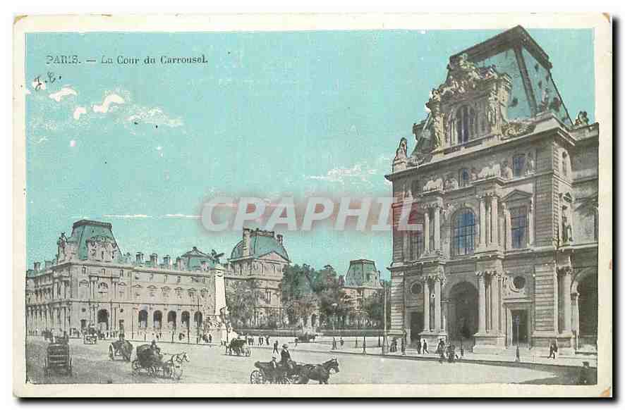 CPA Paris La Cour du Carrousel 