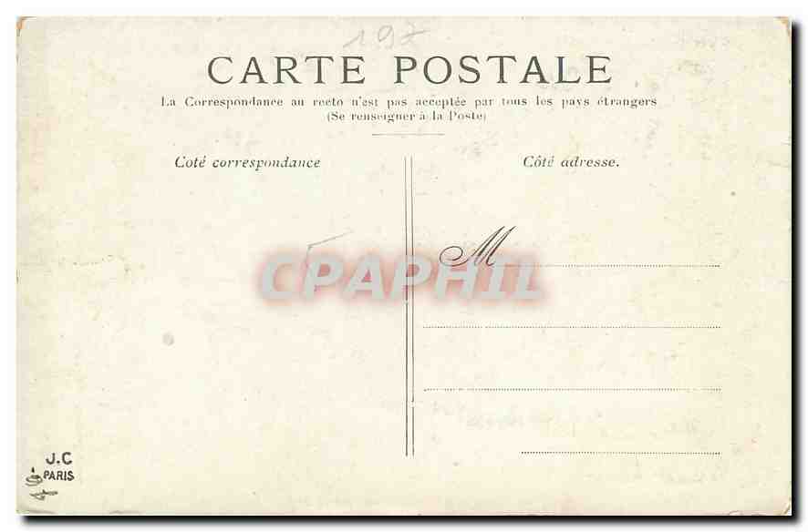 CPA Paris Notre Dame  — Rückseite