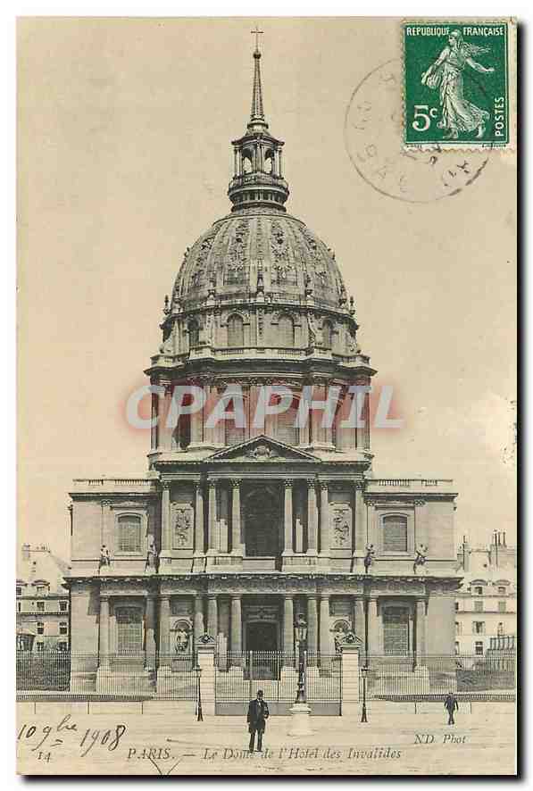 CPA Paris Le Dome de l'Hotel des Invalides 