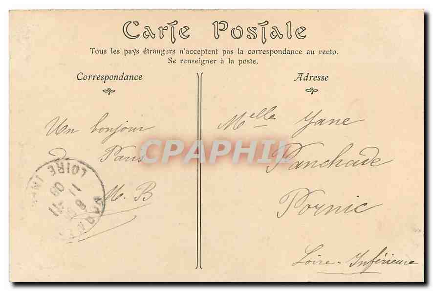 CPA Paris Le Dome de l'Hotel des Invalides  — Rückseite
