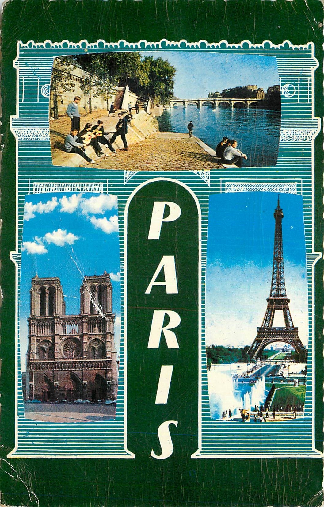 Paris — Les quais de la Seine au Pont-Neuf, Notre-Dame, La Tour Eiffel — LYNA PARIS 812