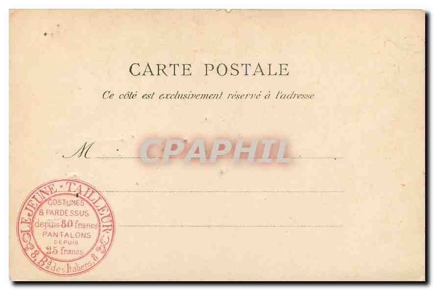 CPA Paris Les hauts reliefs de l'Arc de Triomphe — Rückseite
