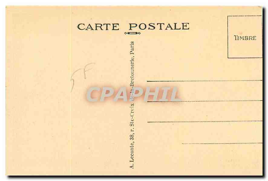 CPA Paris Le Trocadero  — Verso
