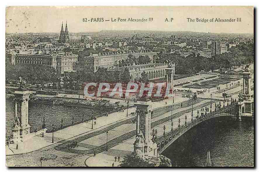 CPA Paris Le Pont Alexandre III 