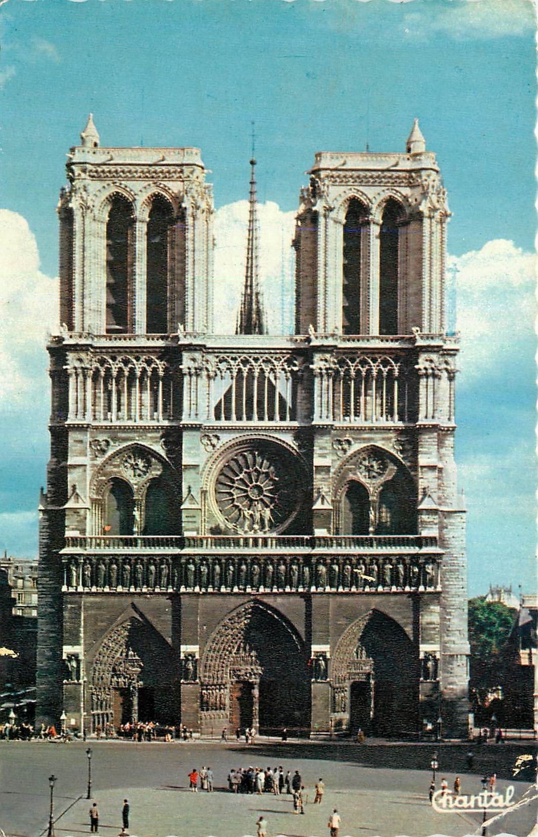 CPA Paris Facade de Notre Dame 