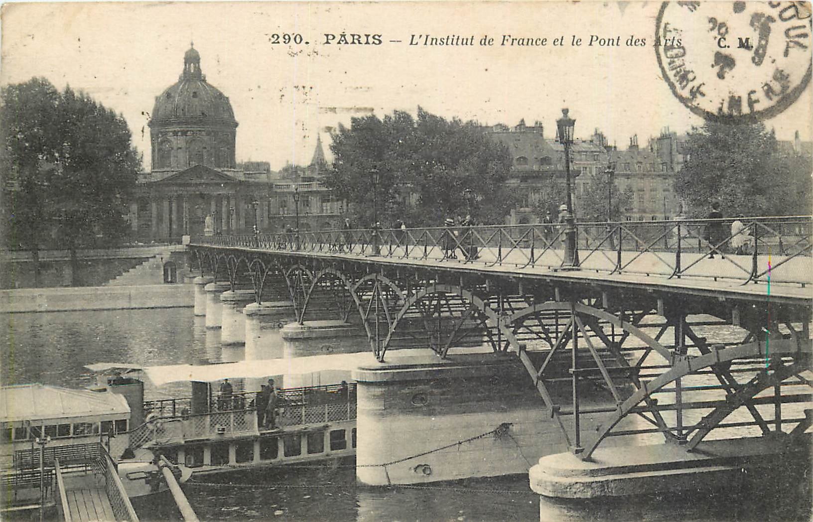 CPA Paris L'Institut de France et le Pont des Arts 