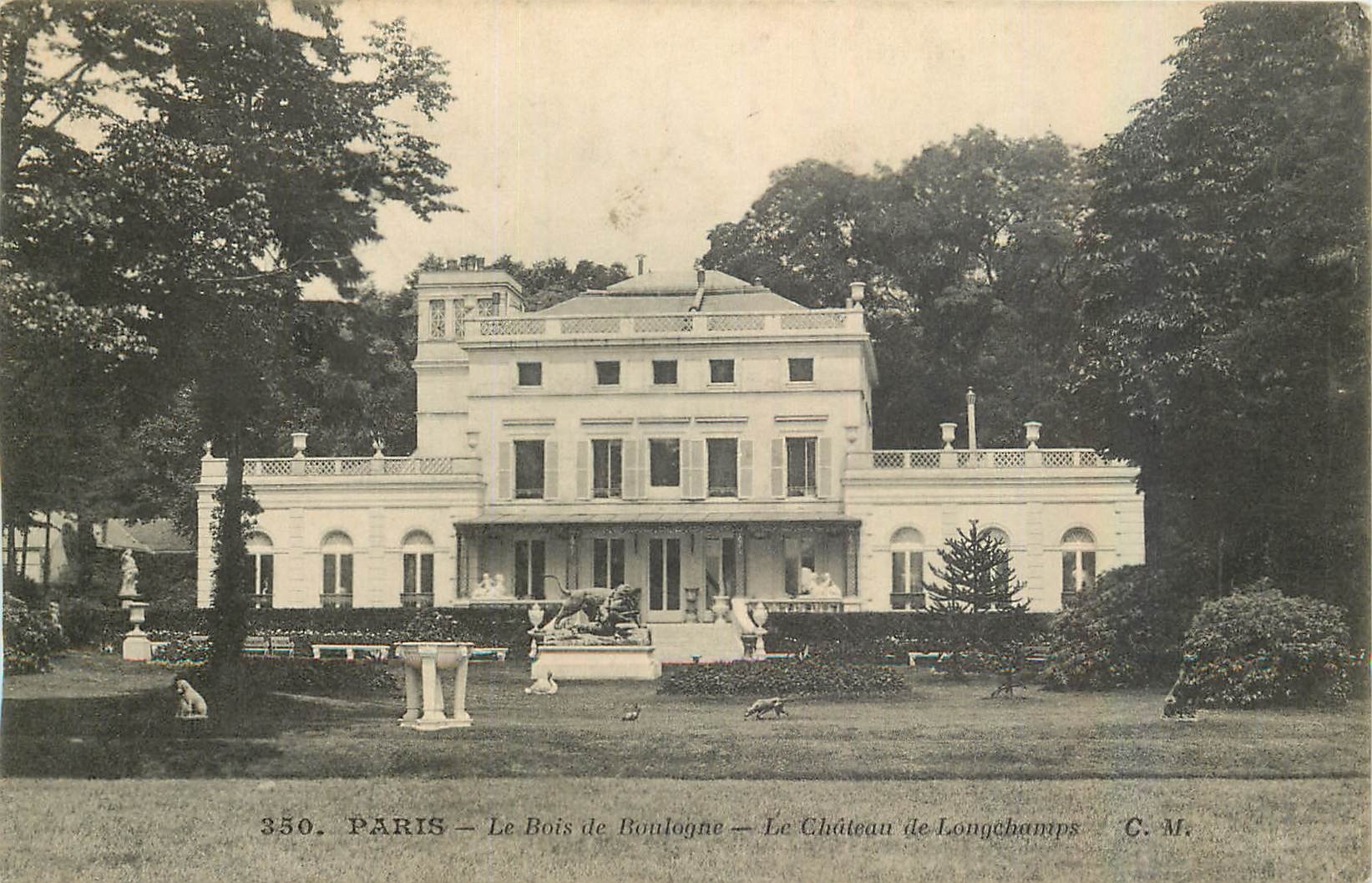 CPA Paris le Bois de Boulogne Le Chateau de Longchamps 