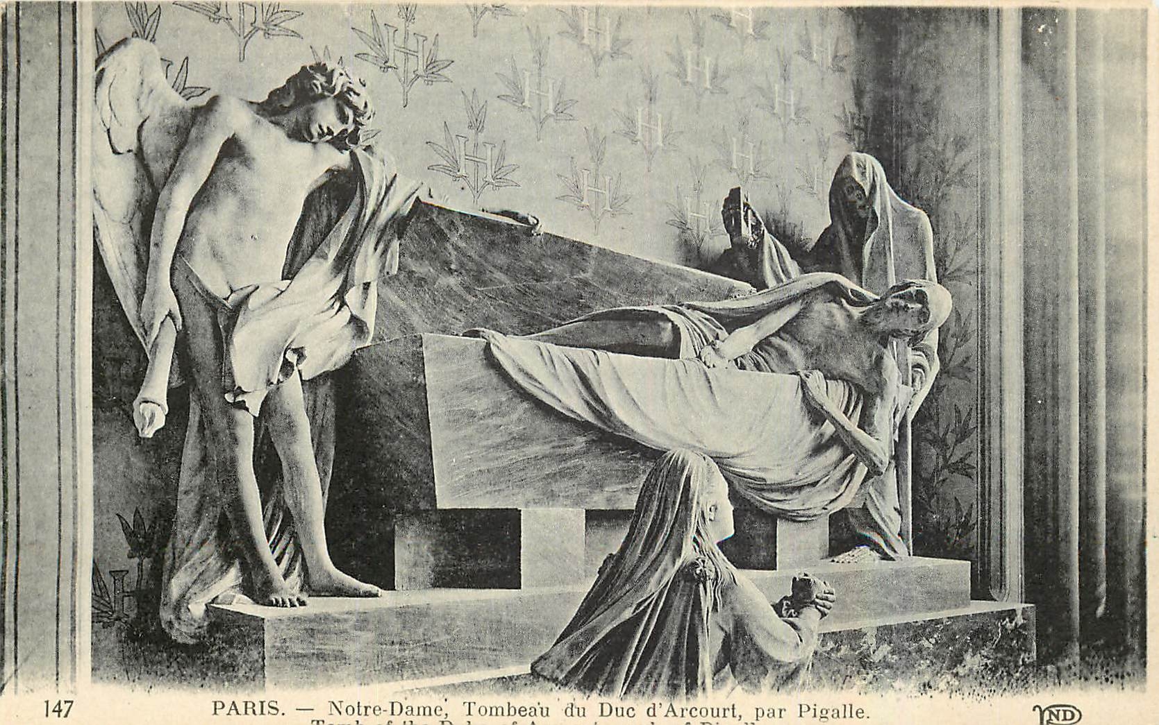 CPA Paris Notre Dame Tombeau du Duc d'Arcourt par Pigalle 