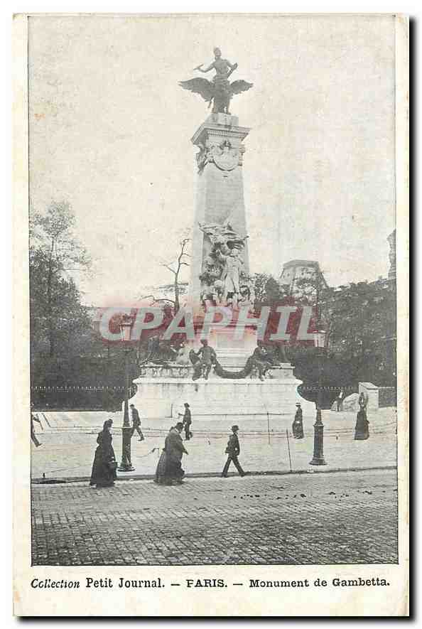 CPA Collection Petit Journal Paris Monument de Gambetta 