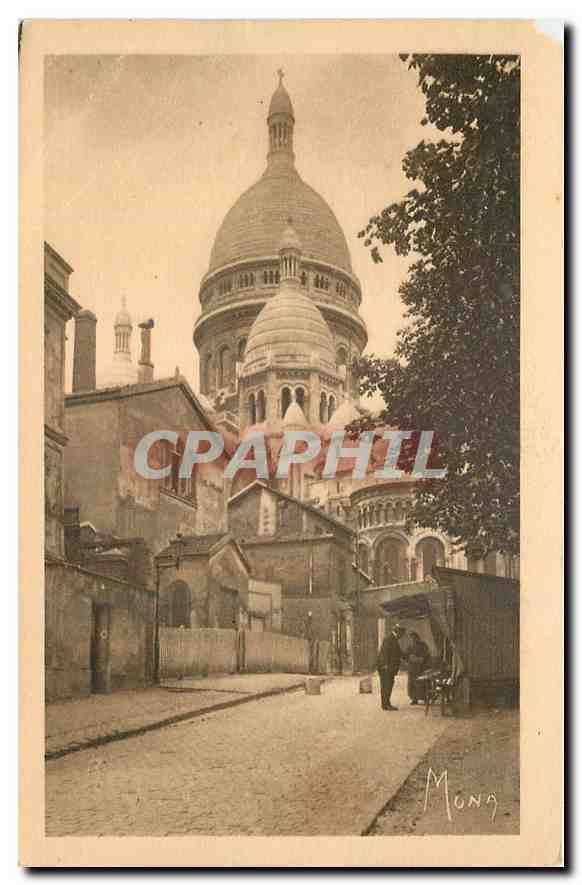 CPA Paris Montmartre Vue partielle du Sacre Coeur 