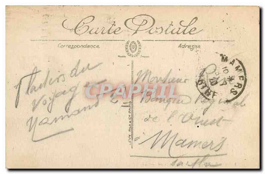 CPA Paris La Gare du Nord  — Rückseite