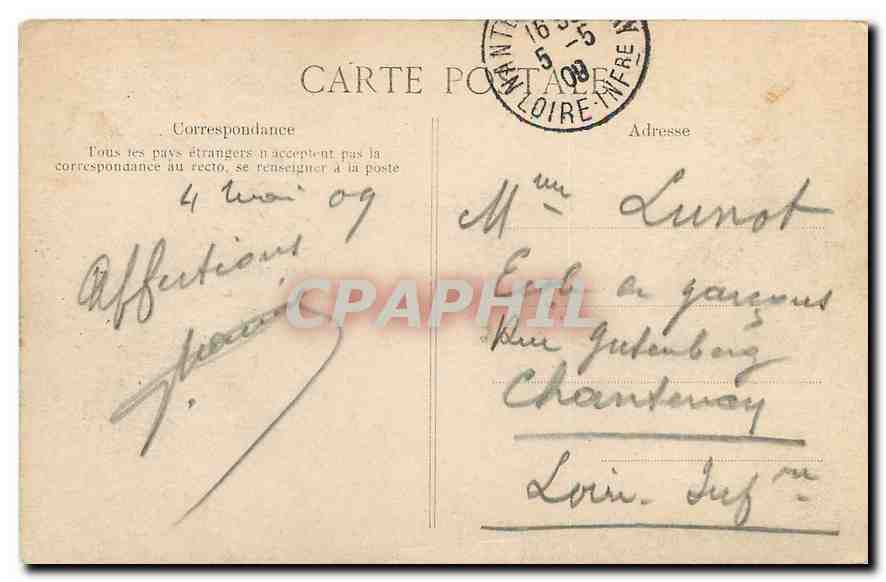 CPA Paris Jardin des Tuileries  — Rückseite