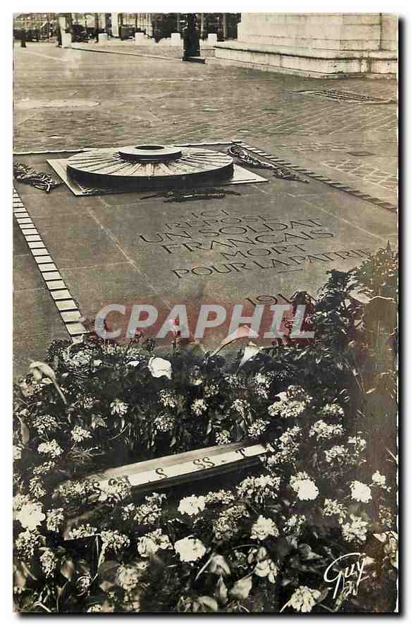 CPA Paris et ses Merveilles Tombe du Soldat Inconnu sous l'Arc de Triomphe de l'Etoile 