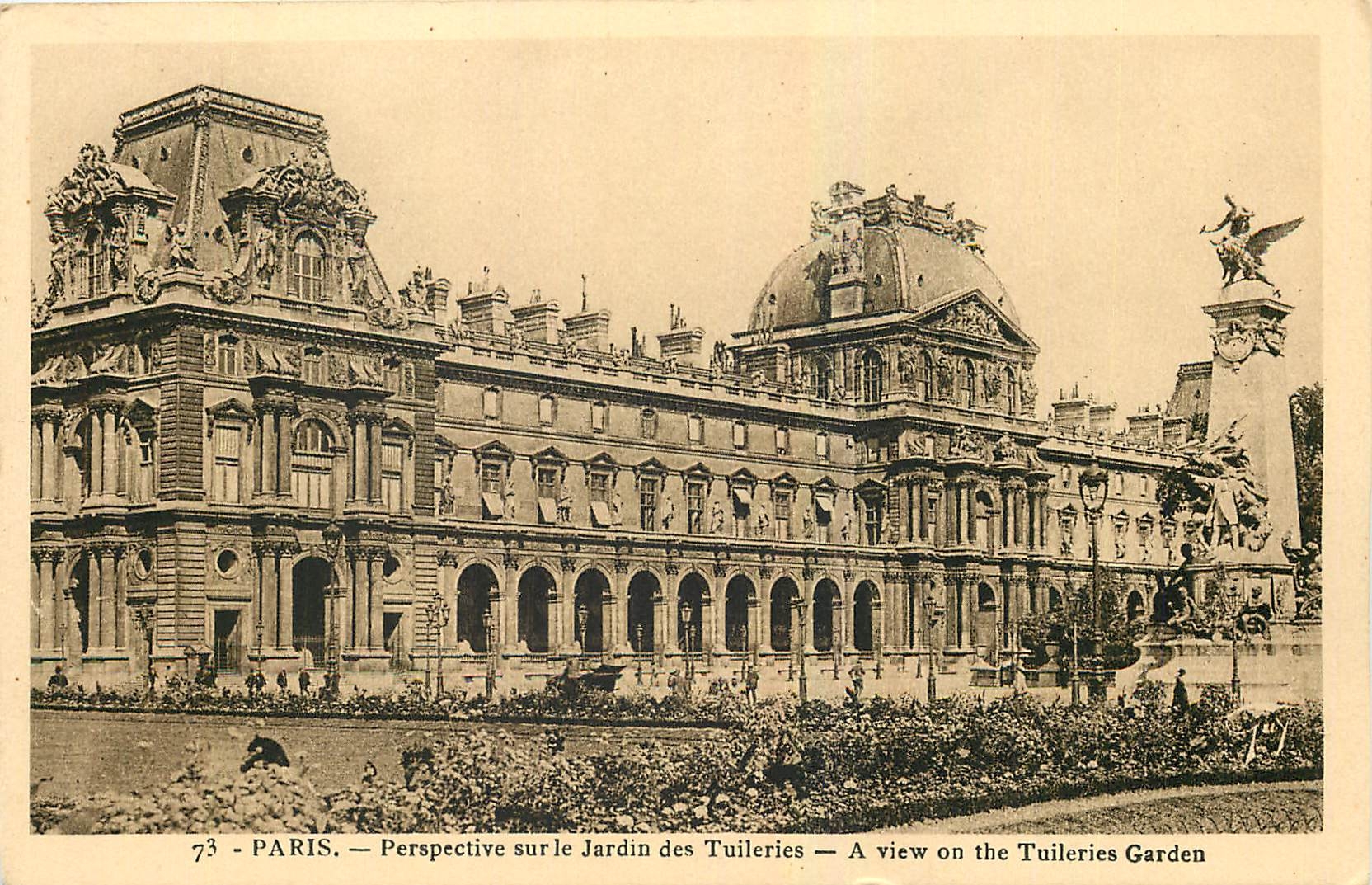 CPA Paris Perspective sur le Jardin des Tuileries 
