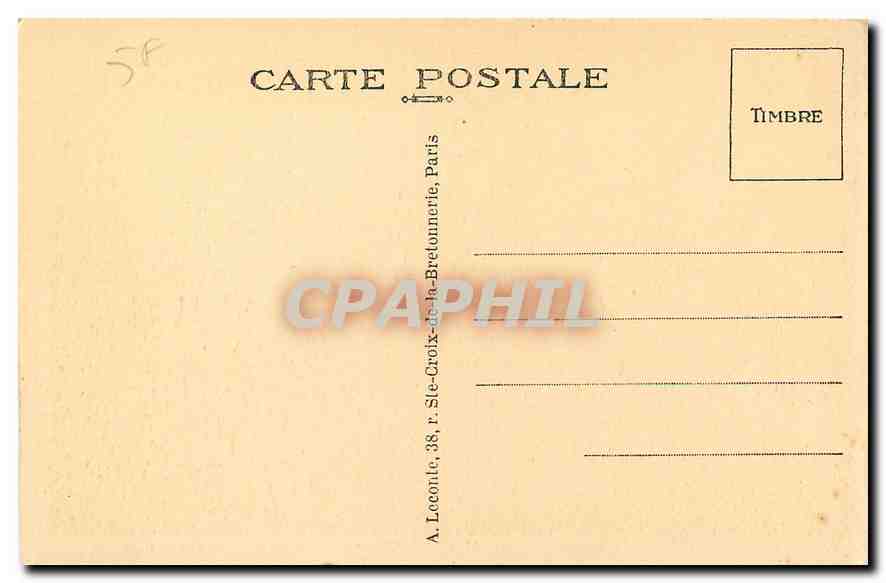 CPA Paris Perspective sur le Jardin des Tuileries  — Rückseite