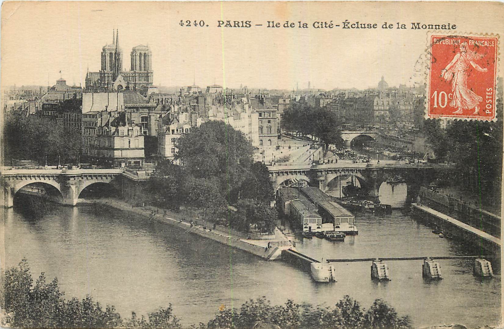 CPA Paris Ile de la Cite Ecluse de la Monnaie 
