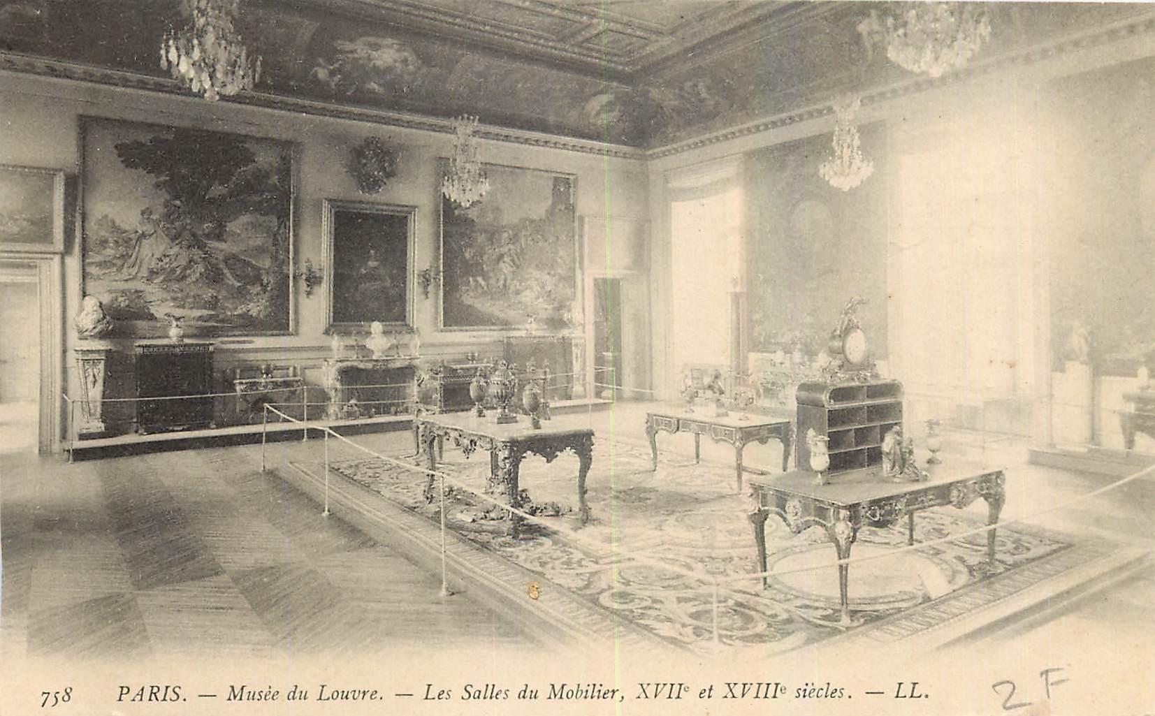 CPA Paris Musee du Louvre La Salle du Mobilier 