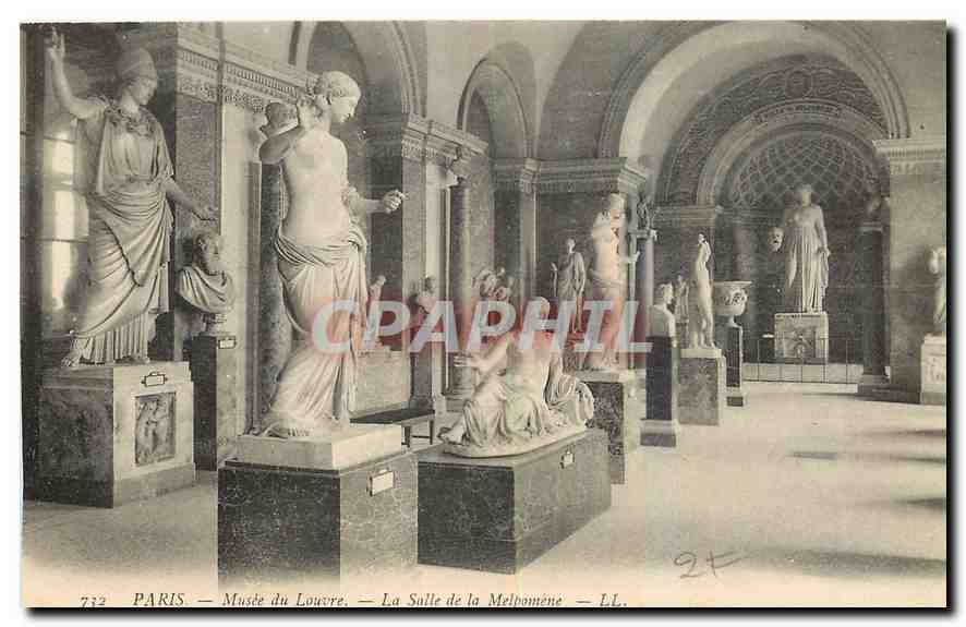 CPA Paris Musee du Louvre La Salle de la Melpomene 