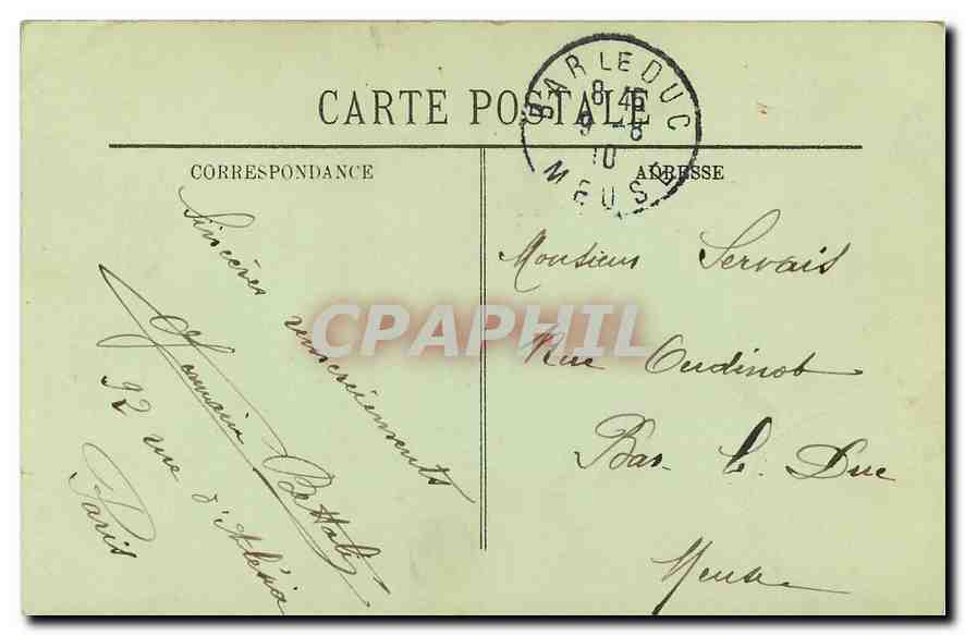 CPA Paris Tombeau de l'Empereur aux Invalides  — Rückseite