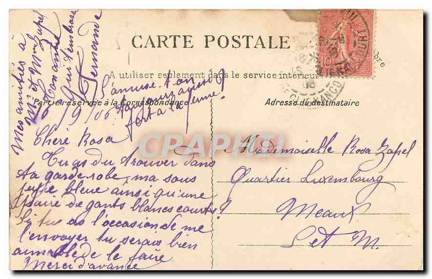 CPA Montmartre N D des Sept Douleurs Caveau du Calvaire  — Verso