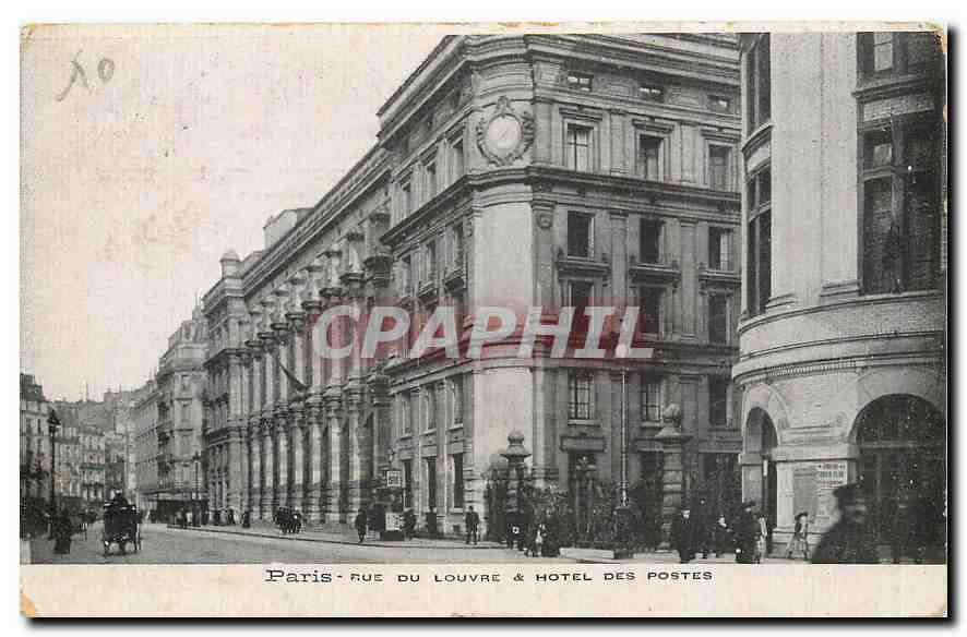 CPA Paris Rue du Louvre & Hotel des Postes 
