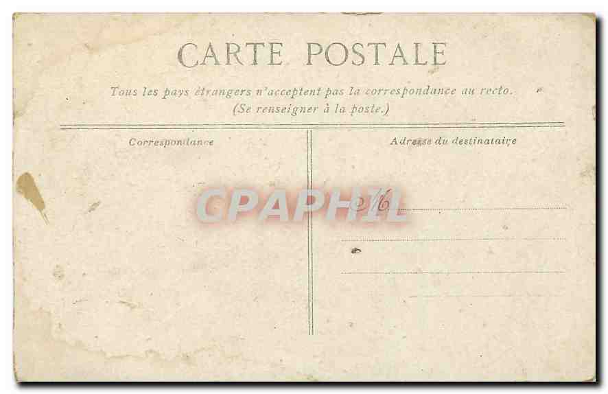 CPA Paris Notre dame  — Rückseite