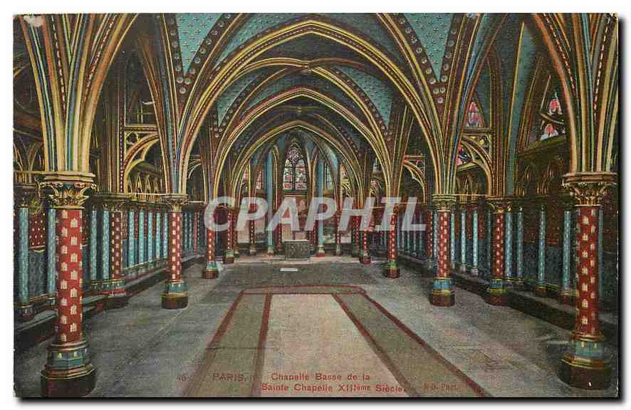 CPA Paris Chapelle Basse de la Sainte Chapelle 