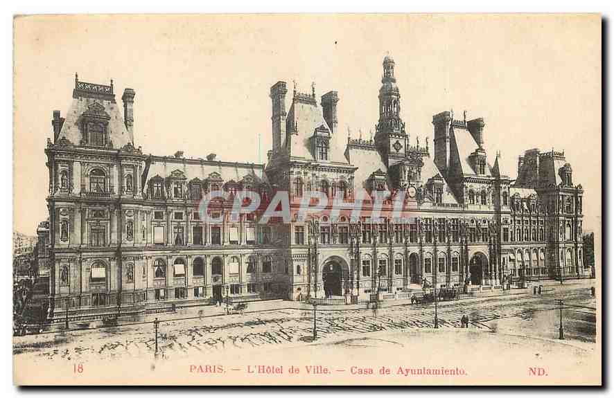 CPA Paris L'Hotel de Ville