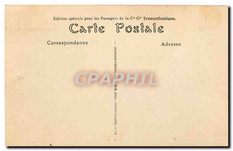 CPA Paris L'Hotel de Ville — Rückseite